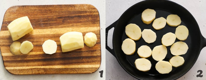 how to make fondant potatoes step 1 and 2