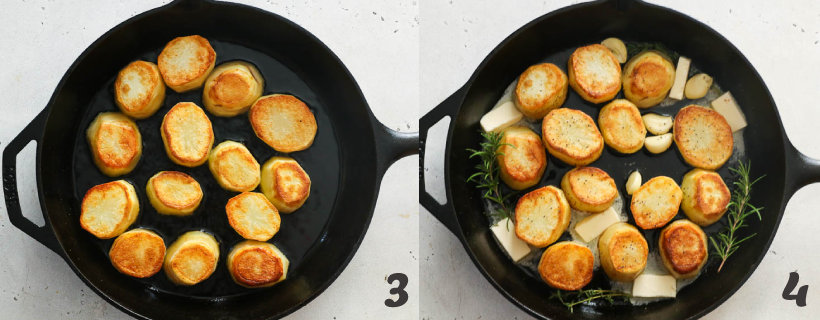 how to make fondant potatoes step 3 and 4