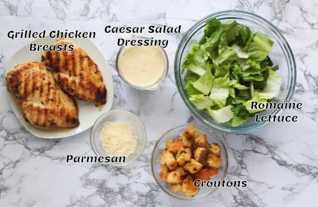 What you need to make Caesar Salad