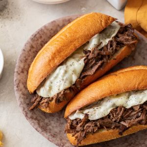 French Dip Sandwich with Potato Chips