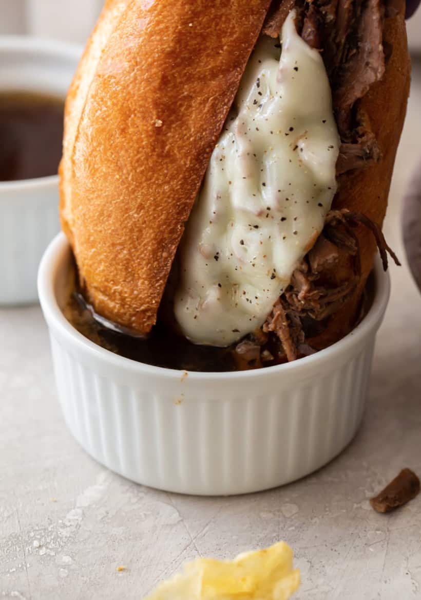 Dipping French Dip Sandwich