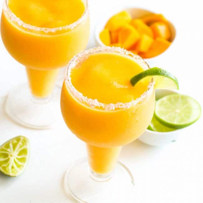 Two Frozen Mango Margaritas