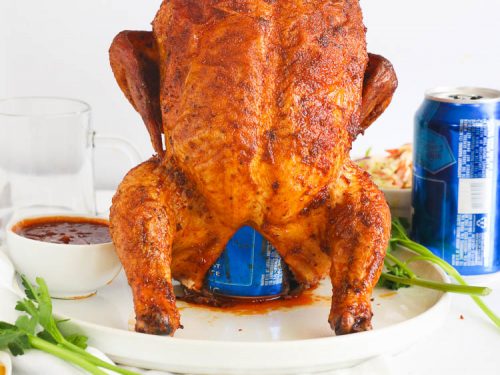 beer can chicken in electric smoker