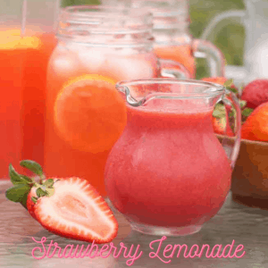 All Natural Strawberry Lemonade