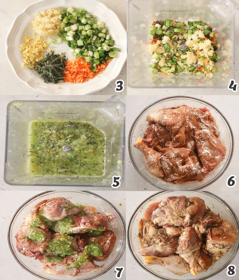 marinating chicken in jerk marinade