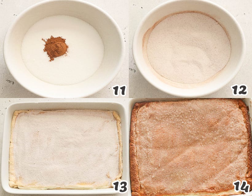 how to make the last layer of sopapilla cheescake bars