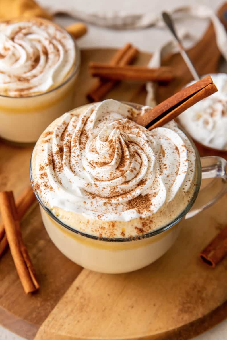 Pumpkin Spice Latte w/cinnamon stick