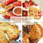 Mother's Day Menu Collage