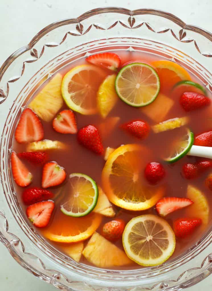 Jungle Juice in a Fruit Bowl