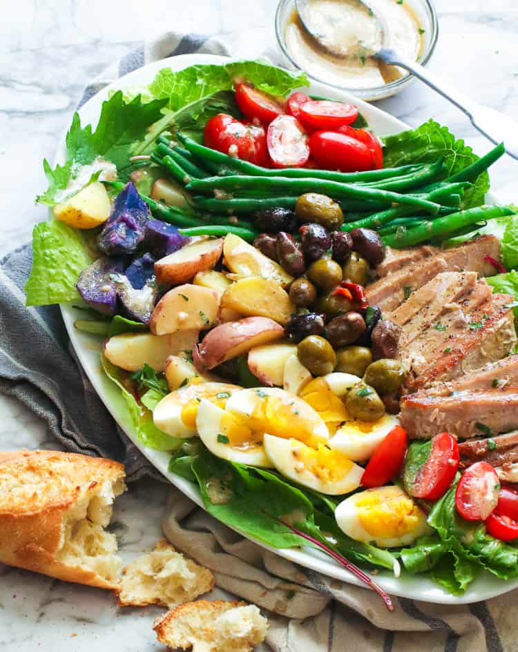 A Platter of Nicoise Salad 