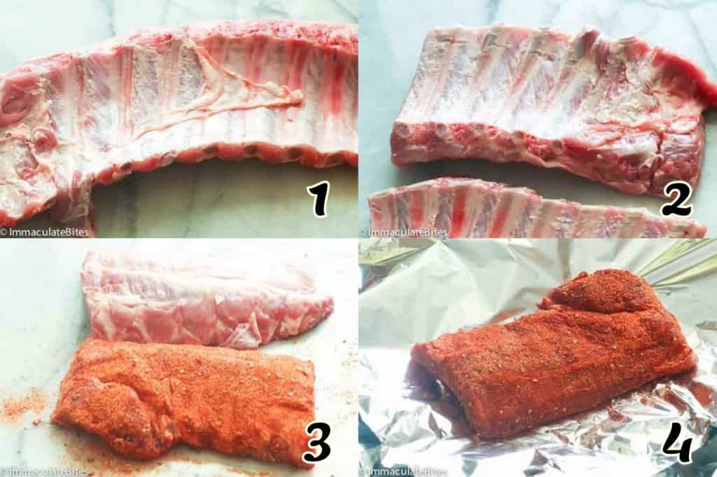 Baby Back Ribs Steps 1-4