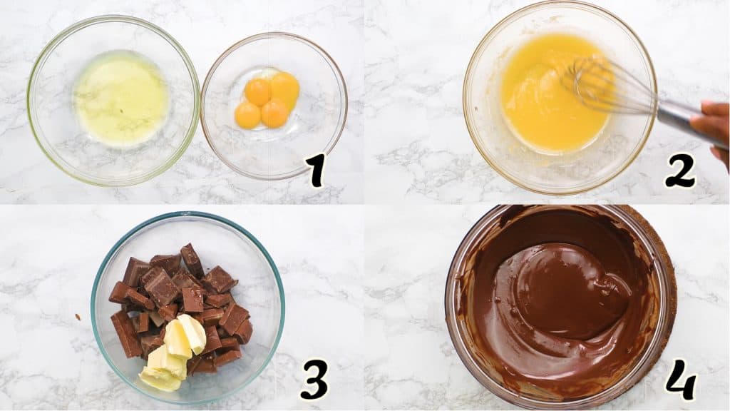 Chocolate Mousse Instructions 1-4