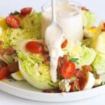 Wedge Salad on white plate