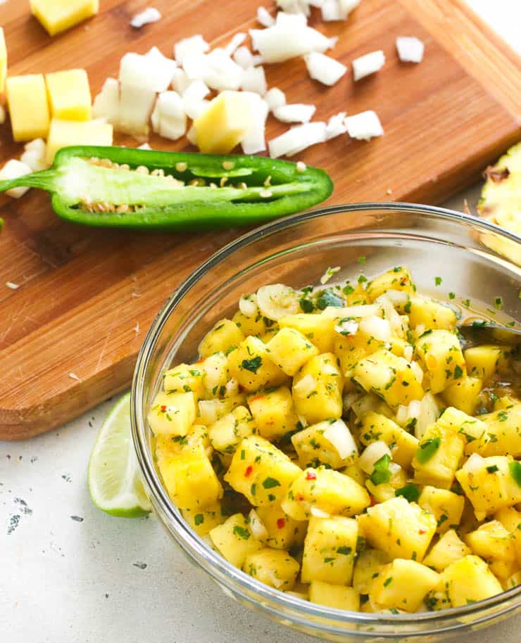 Pineapple Salsa with Jalapenos