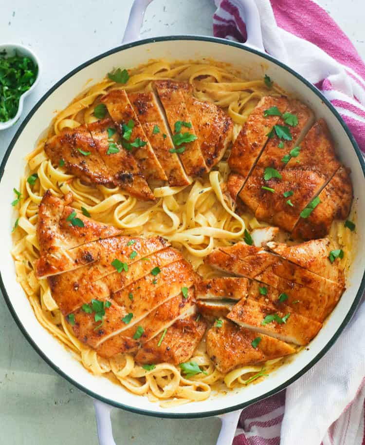 Chicken pasta recipes featuring Cajun Chicken Alfredo