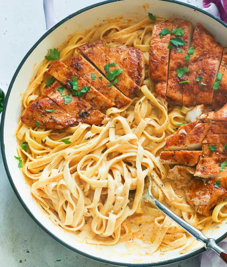 Chicken and Pasta in a Pan