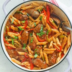 Sausage and Pasta in a Pan
