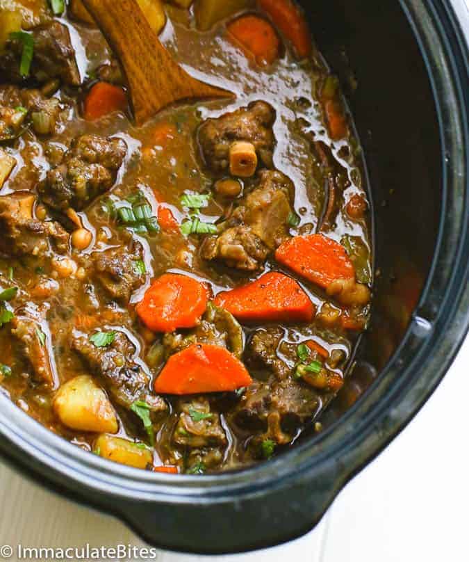 Rich and scrumptious oxtail soup