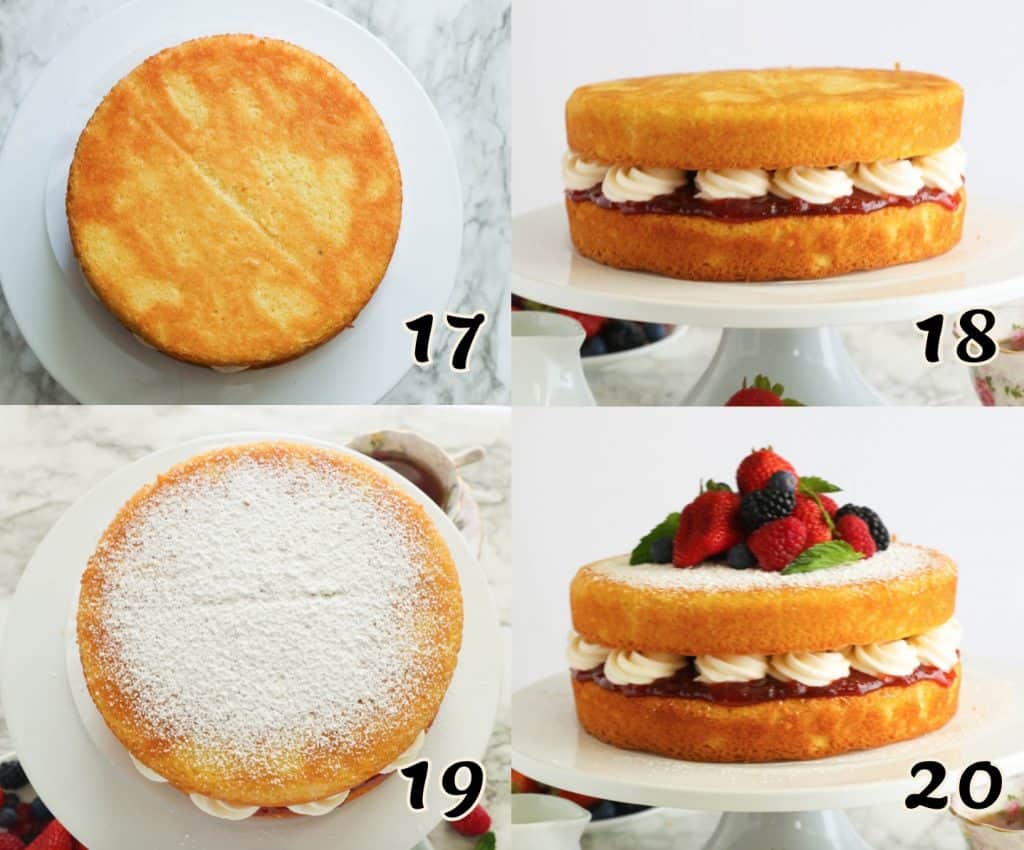 Assembling Sponge Cake