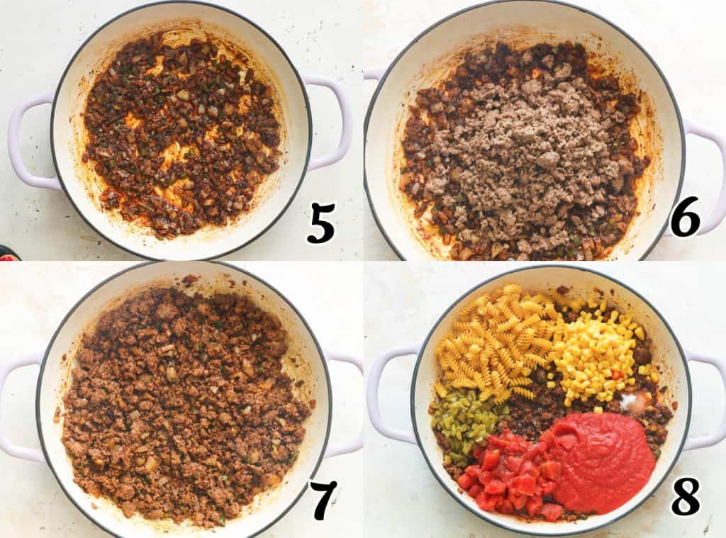 Taco Pasta Steps 5-8