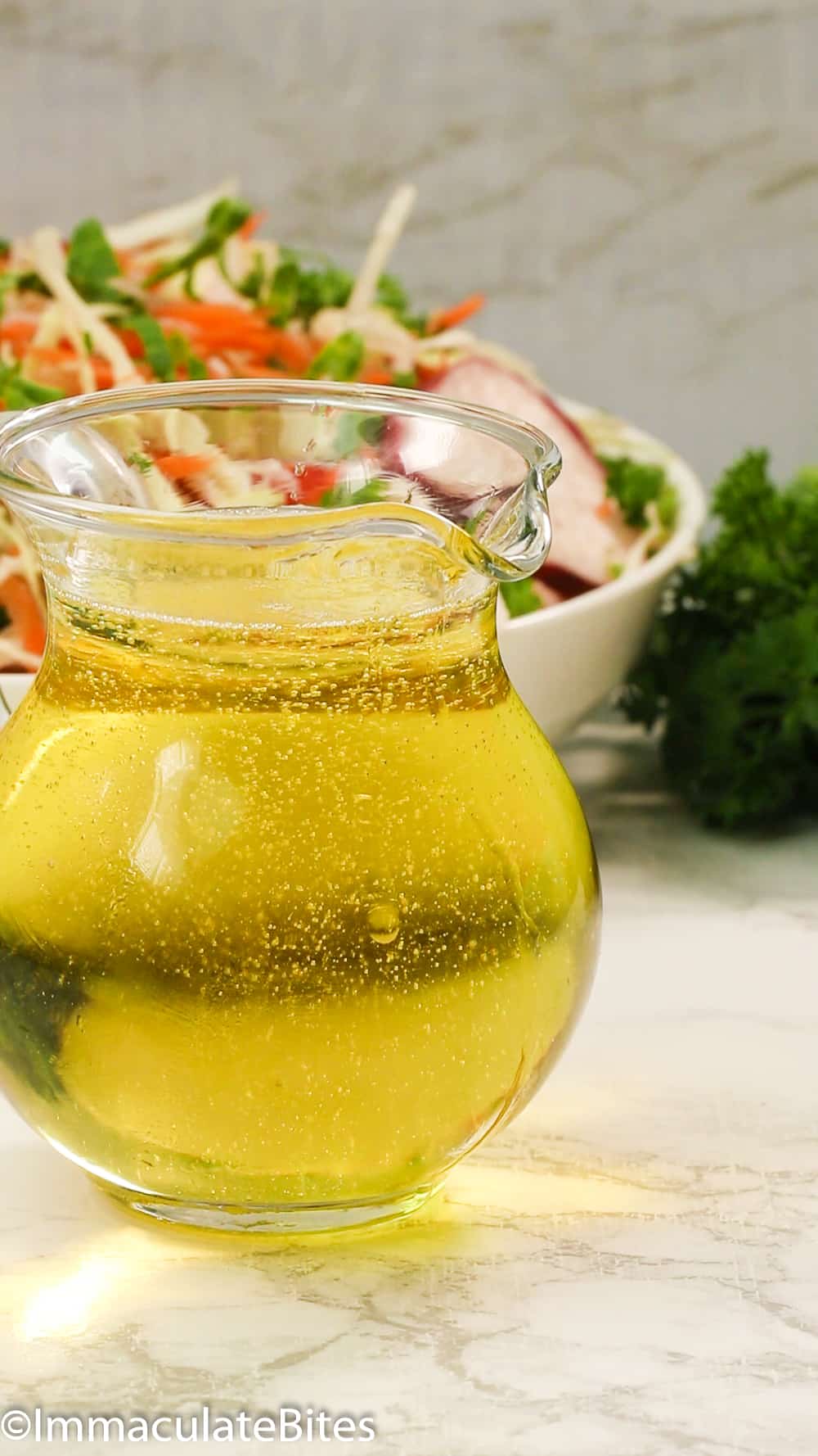 Vegetable oil in a Pitcher
