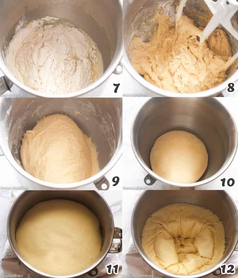 Making the bread dough