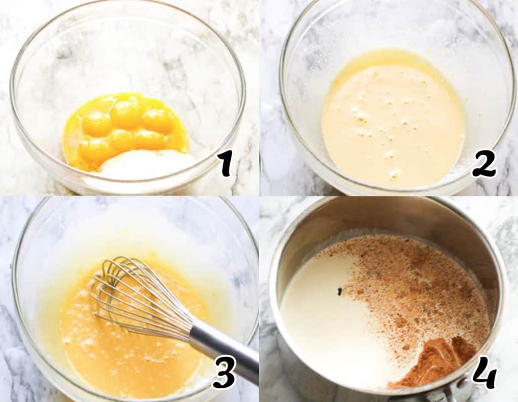 Eggnog Steps 1-4