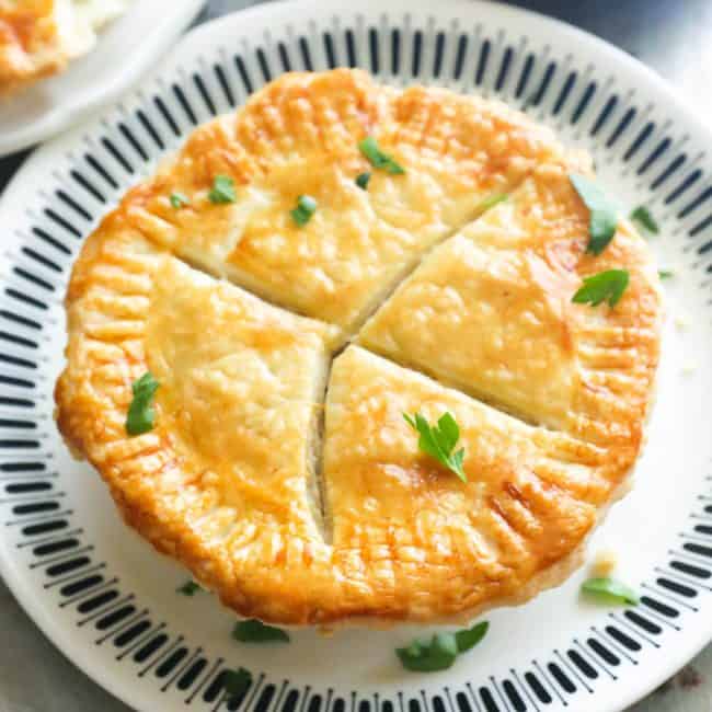 Toutiere Meat Pie Plated