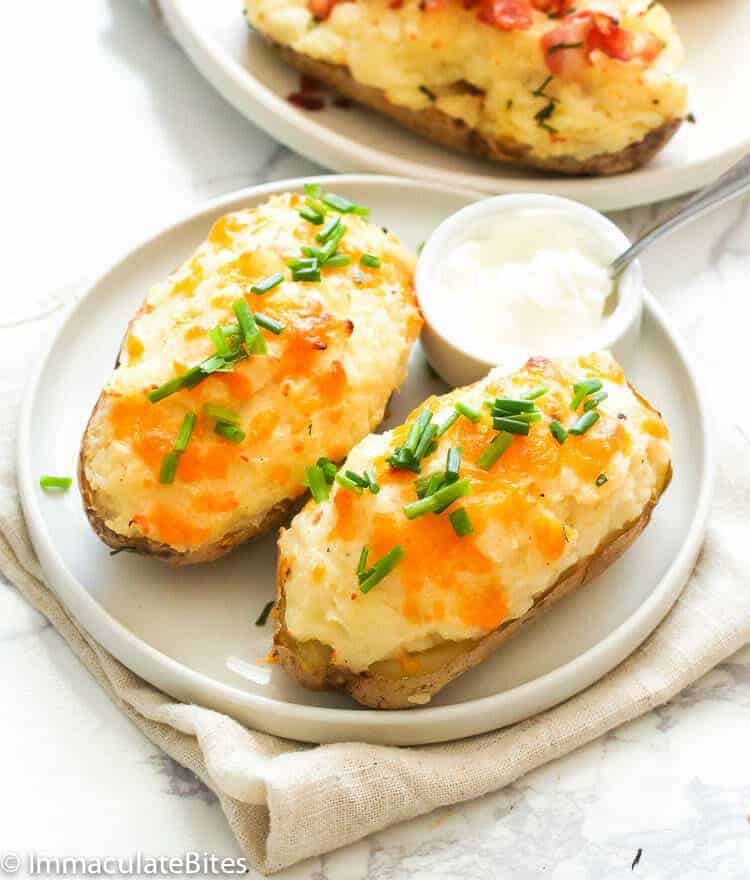 Twice baked potatoes