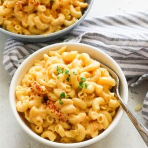 Bowls of Instant Mac and Cheese