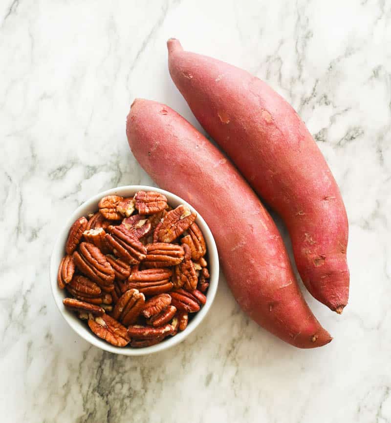 Sweet potatoes and pecans