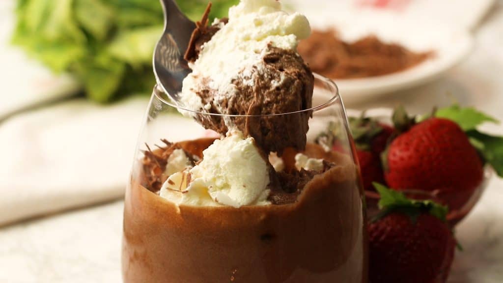 Scooped Chocolate Mousse