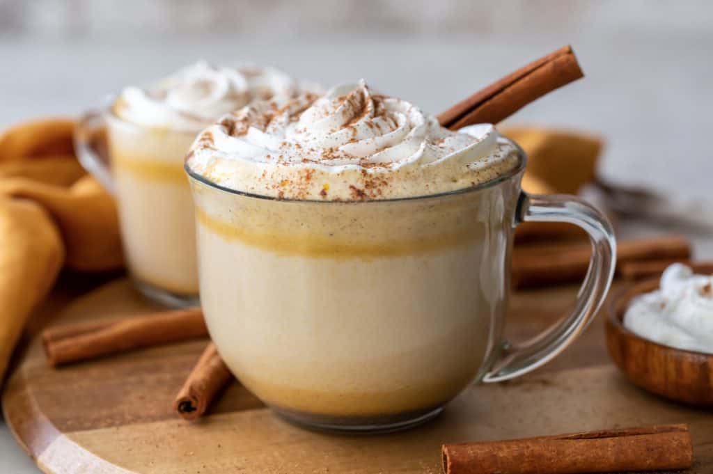 Pumpkin Spiced Latte with whipped cream