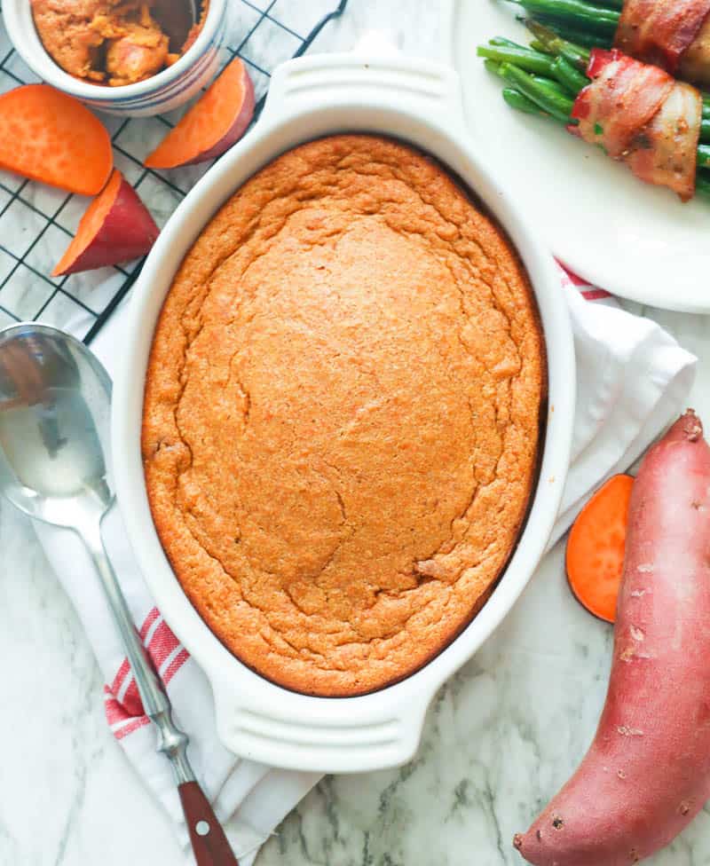 Sweet Potato Soufflé fresh from the oven