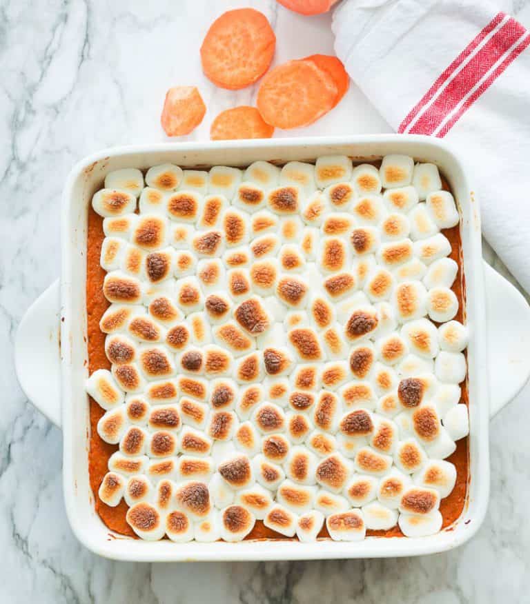 Sweet Potato Casserole with Marshmallows