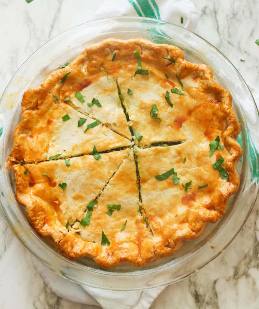 Spinach Pie Using Pie Crust