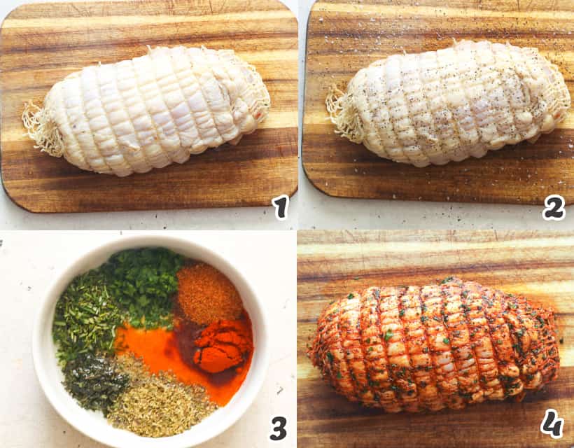Prep and season the meat