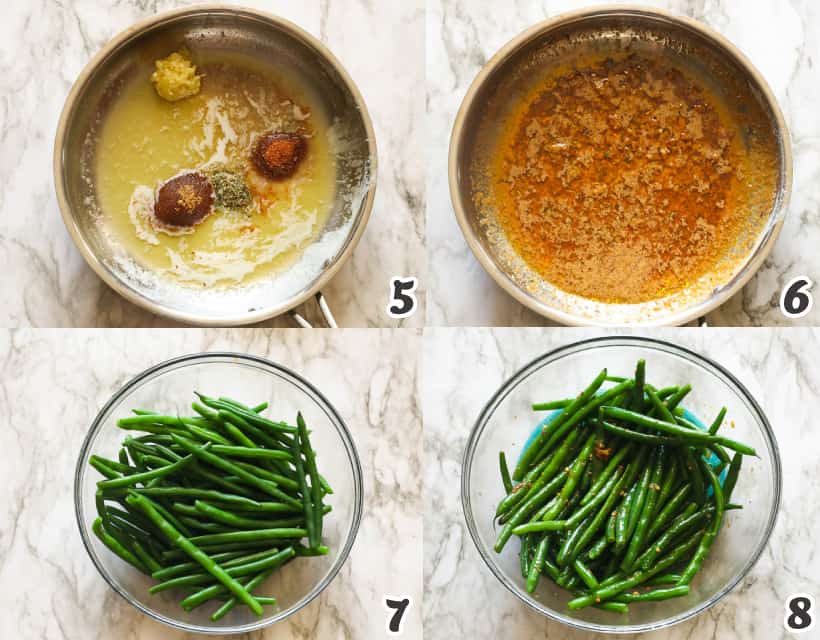 Making the Sauce for Bacon Wrapped Green Beans