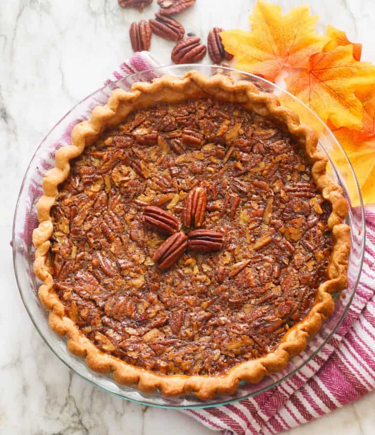 Bourbon Pecan Pie on Table