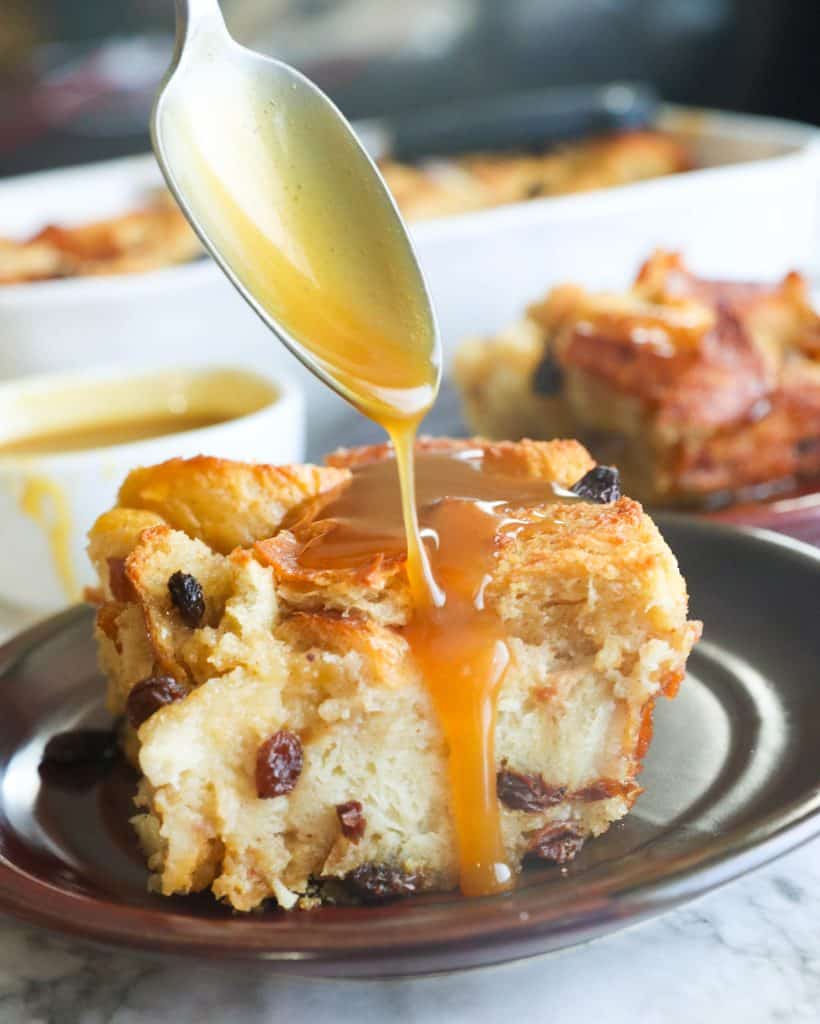 Bread Pudding with Rum Sauce