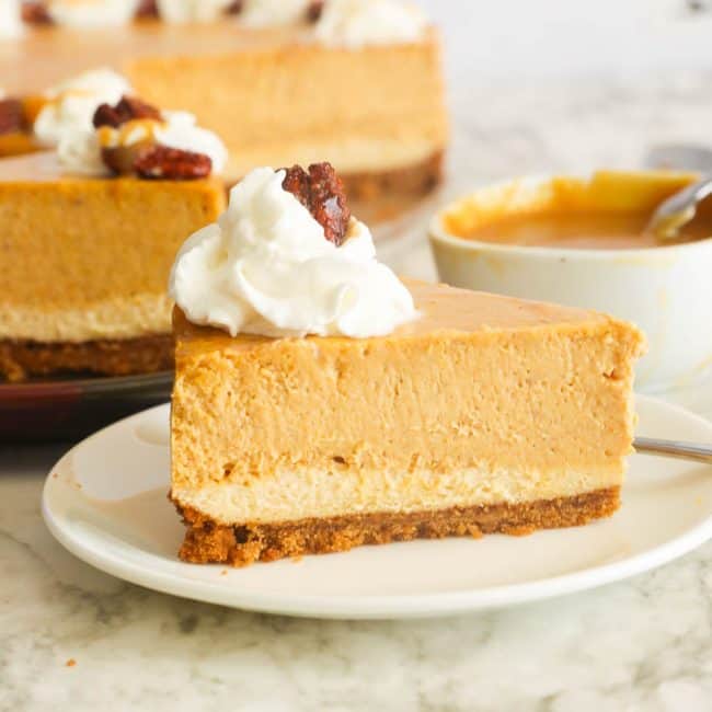 A Slice of Pumpkin Cheesecake