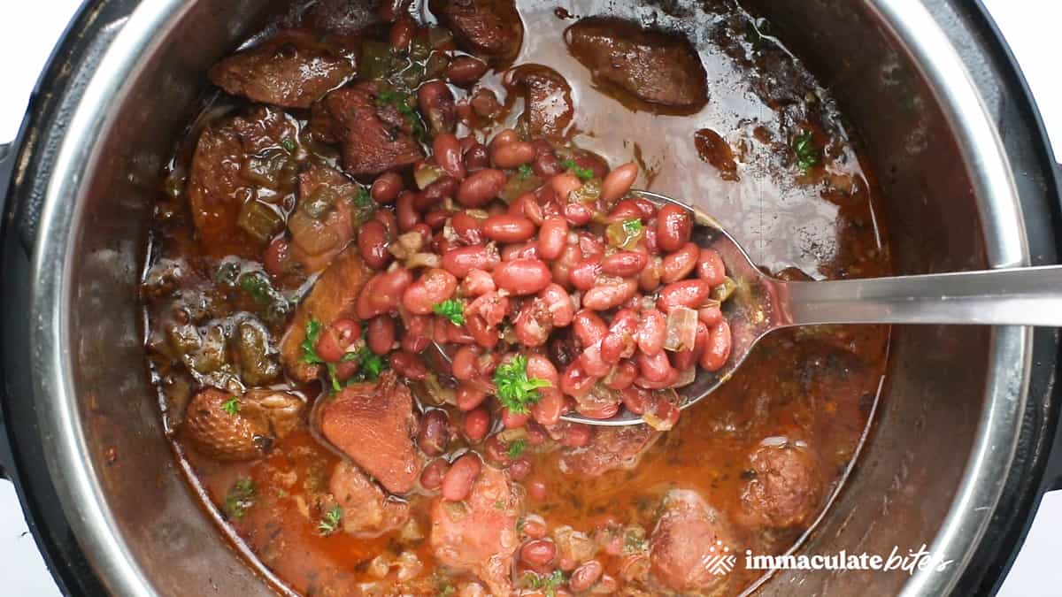 Instant Pot Red Bean Chili with Andouille