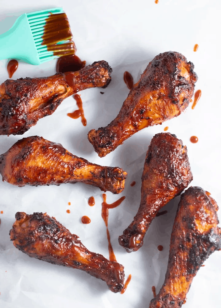 Sticky BBQ Air Fryer chicken