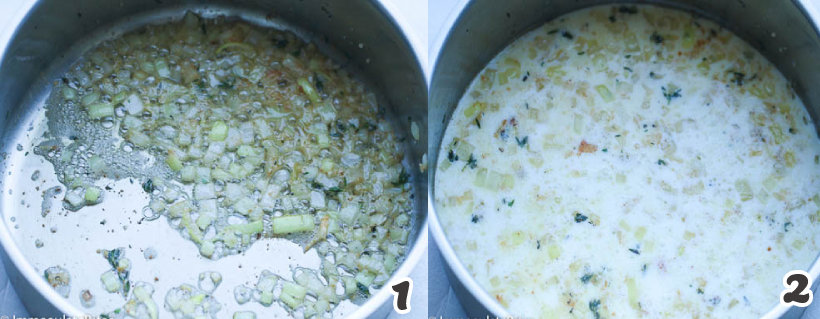 Make the Creamy Sauce for Scalloped Potatoes