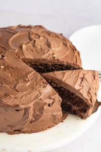 Chocolate Mayonnaise Cake Sliced