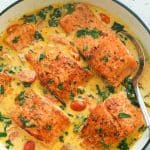 Creamy Tuscan Salmon in a Pan