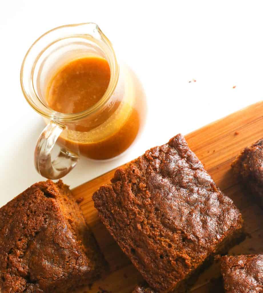 Gingerbread Cake with Butterscotch Sauce