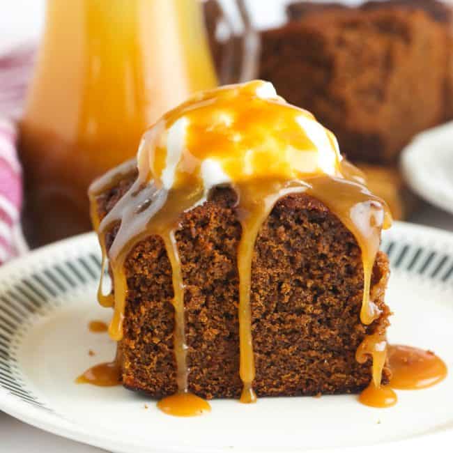 Gingerbread Cake with Butterscotch Sauce