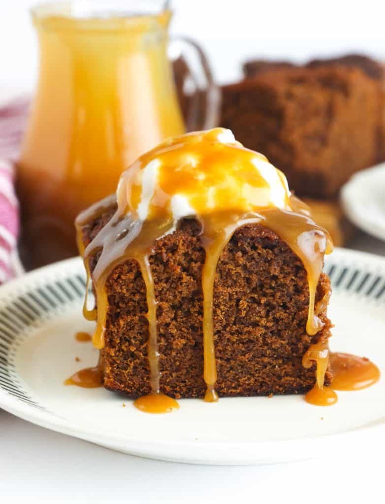 Gingerbread Cake with Butterscotch Sauce