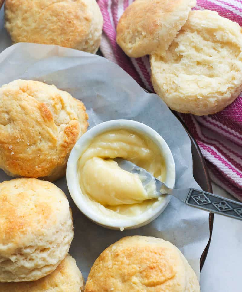 Three-Ingredient Biscuits w/Honey Butter